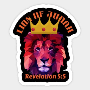 Lion of Judah Rev5:5 Sticker